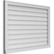 Ekena Millwork Vertical Surface Mount PVC Gable Vent w/ 2"W x 2"H , Brickmould Sill Frame, 40"W x 28"H GVPVE40X2803SN - alternate 4